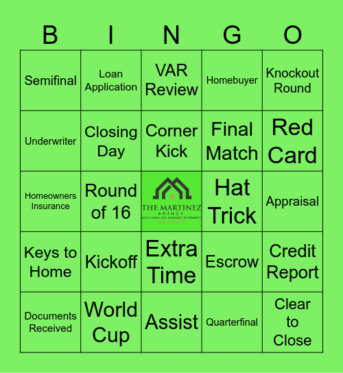 THE MARTINEZ AGENCY Bingo Card