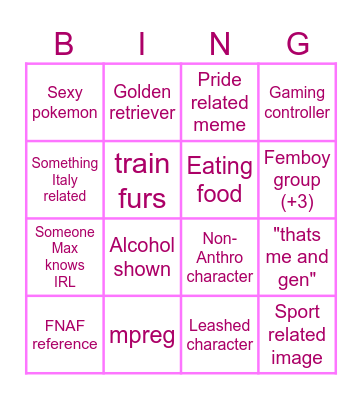GAMBA TIME MEME REVIEW Bingo Card