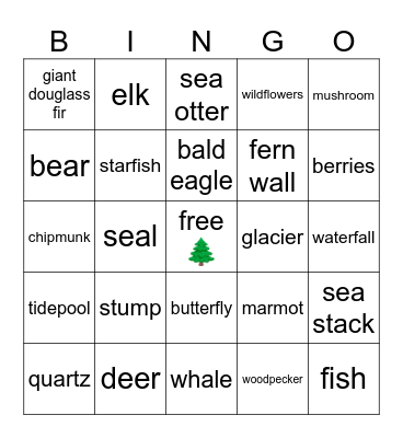 olympic bingo Card