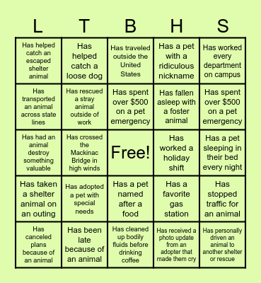 Human BINGO Card