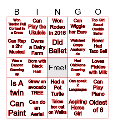 USD WBB BINGO Card