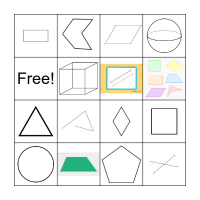 Shapes Bingo Card