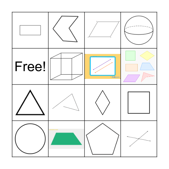 Shapes Bingo Card