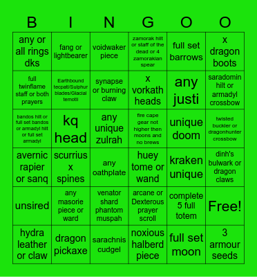 summer bingo Card