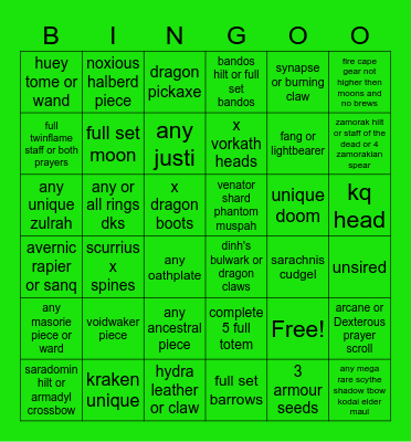 summer bingo Card
