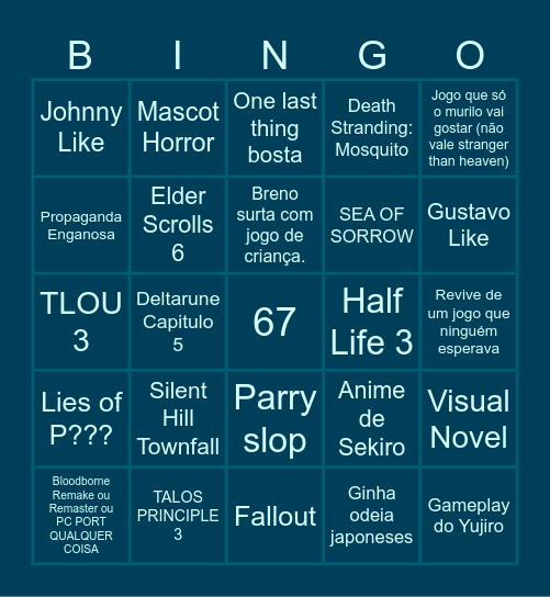 Semana dos Games Bingo Card