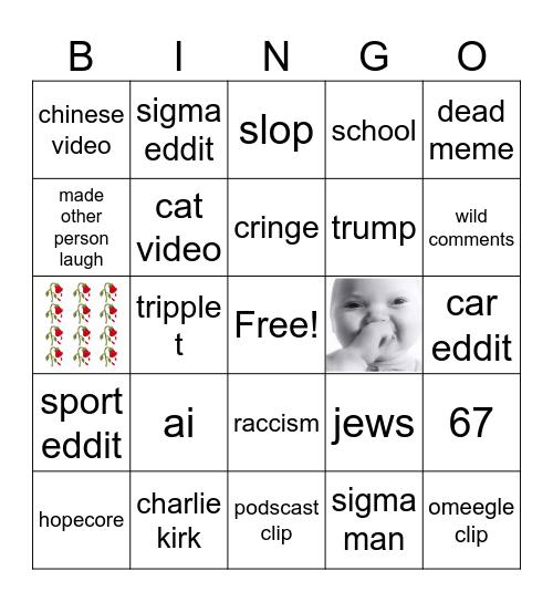 tik tok bingo Card