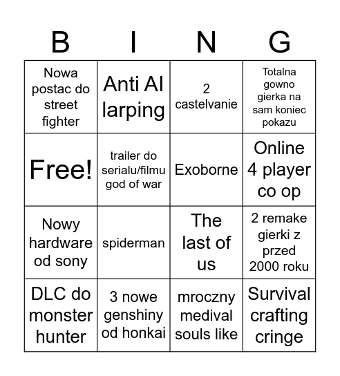 State of sleep Bingo Card