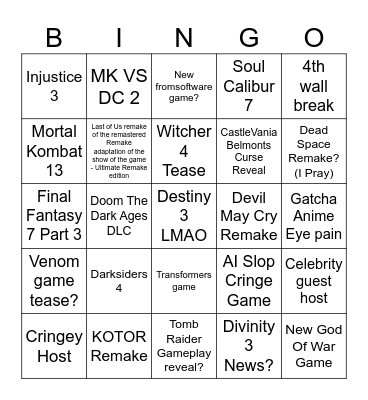 HBTW BINGO LISTR Bingo Card