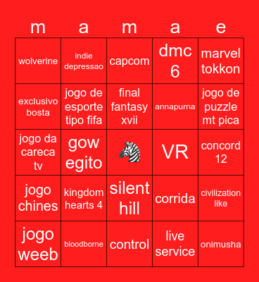 state of play Bingo Card