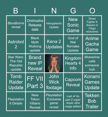 The EXP Lobby State of Play Bingo Card
