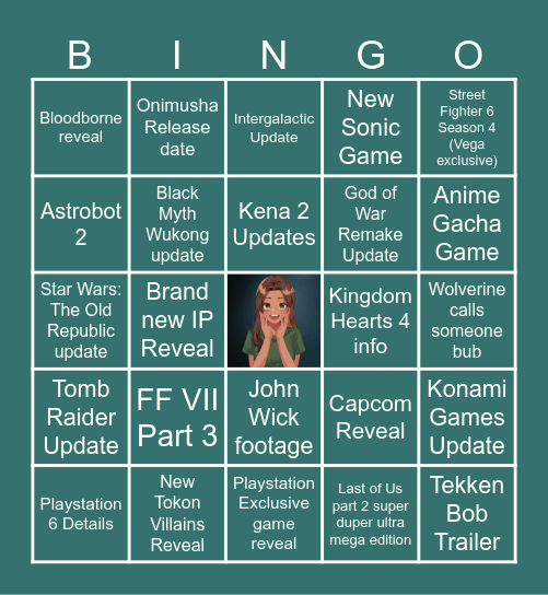The EXP Lobby State of Play Bingo Card