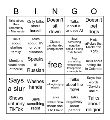 breeze bingo Card