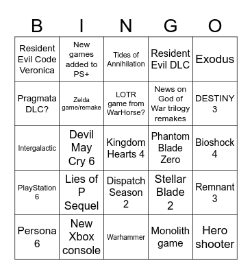 Shea_Noelle's Summer Game Week Bingo Card