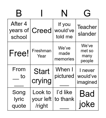 Bingo Card