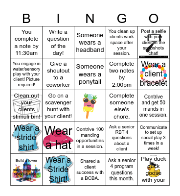 June Bingo Card