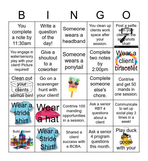 June Bingo Card