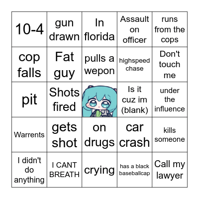 BLACK PEOPLE BINGO Card