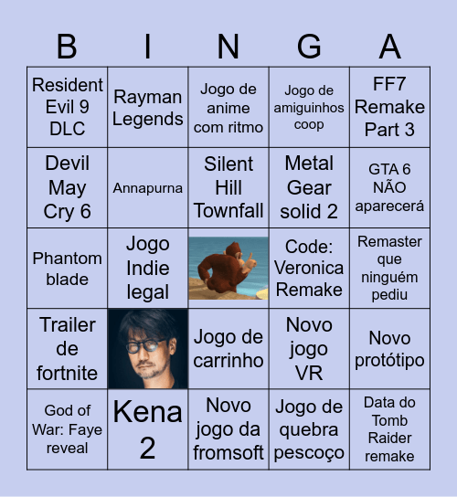 Bingolinha Bingo Card
