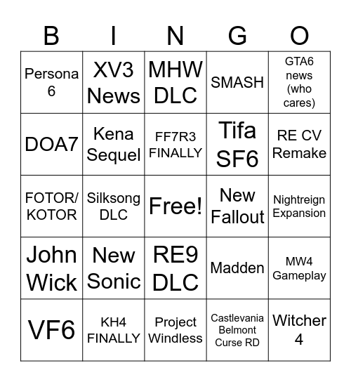 SUMMER GAY FEST June 2026 Bingo Card