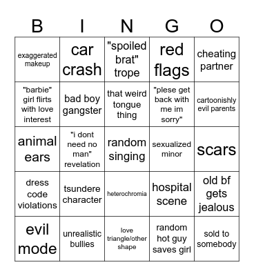 gacha Bingo Card