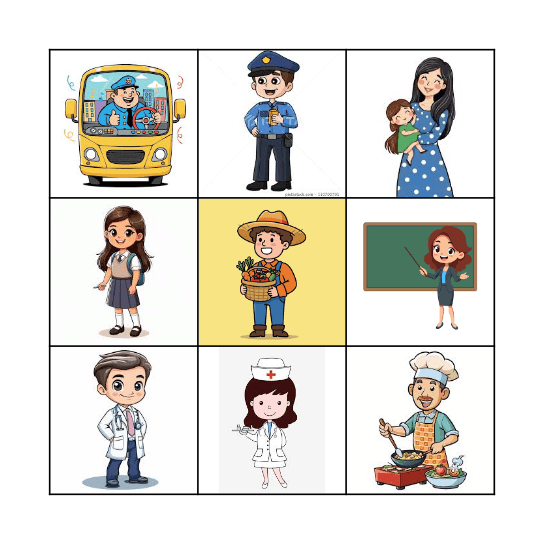profession Bingo Card