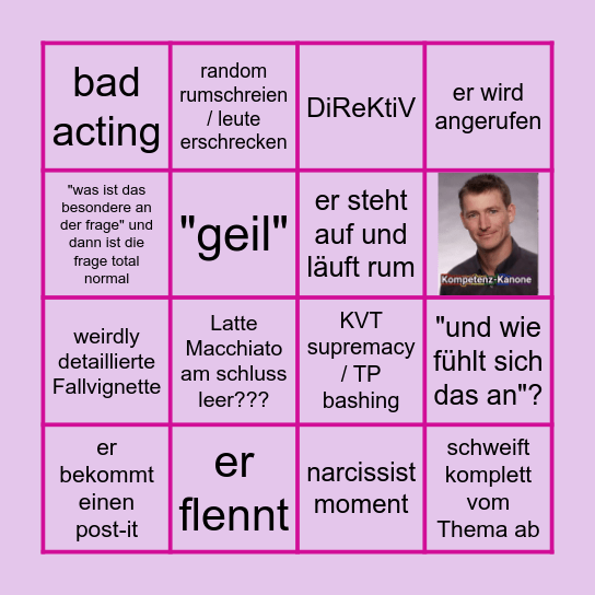Berking Bingo Card