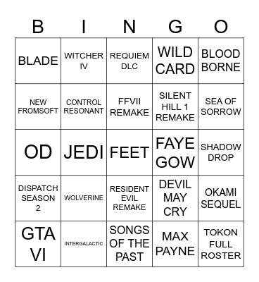 State of Play - May 2026 Bingo Card