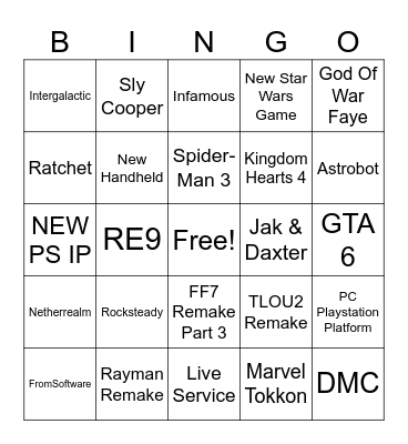 State of Play June 2026 Bingo Card