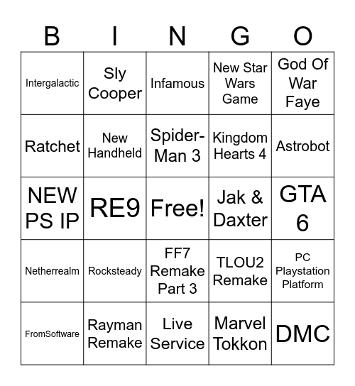 State of Play June 2026 Bingo Card