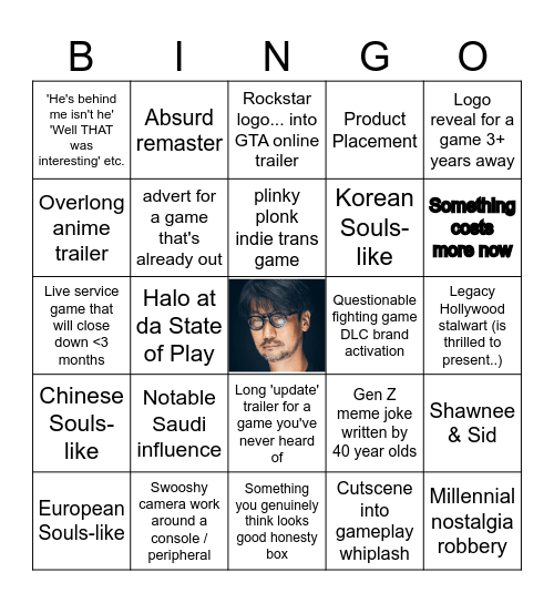 State of Plingo Bingo Card