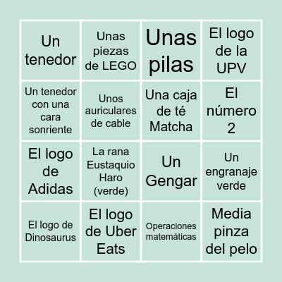 Remanente: Objetos Ocultos Bingo Card