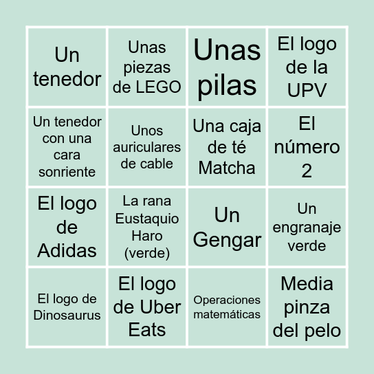 Remanente: Objetos Ocultos Bingo Card