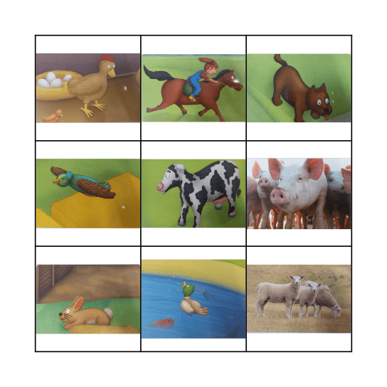Bingo dieren Bingo Card