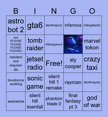 state of play bingo Card