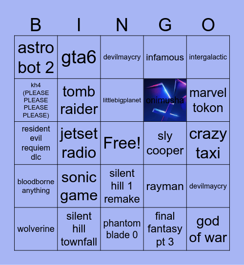 state of play bingo Card
