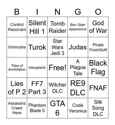 Bingo's Binted Bingo Card