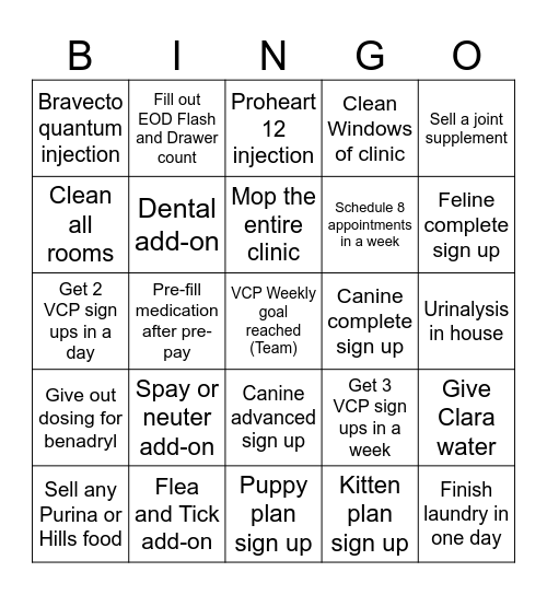 Terminal BINGO Card