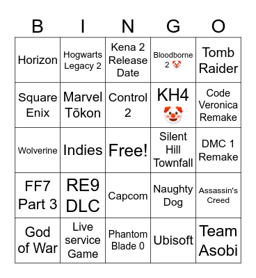 State of Play 02.06.26 Bingo Card