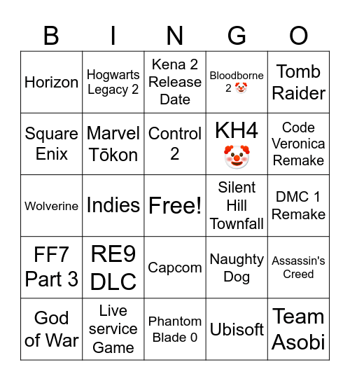 State of Play 02.06.26 Bingo Card