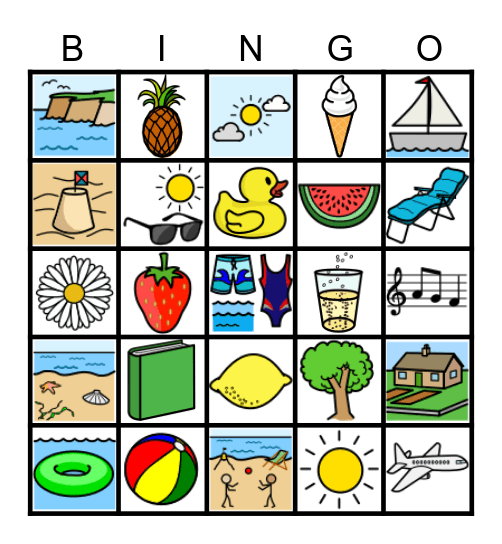 Sommarbingo Card