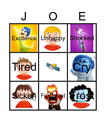 Feelings and Emotions Bingo Card