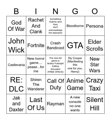 ALWAYS BET ON NOTHING Bingo Card
