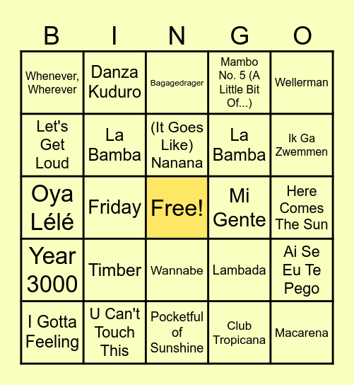 ZOMERBINGO 2026 Bingo Card