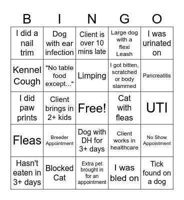 Hometown Bingo Card