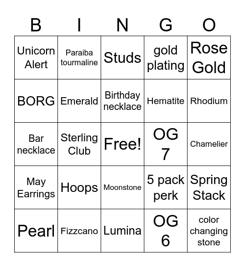 June Bingo! Bingo Card