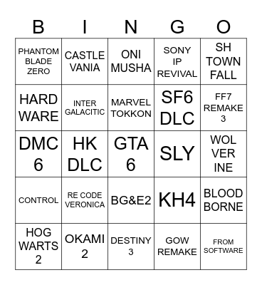 STATE OF PLAY 2026 Bingo Card