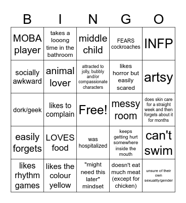 MY BINGO Card