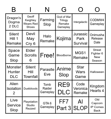 SUMMER GAMES FEST WEEK Bingo Card