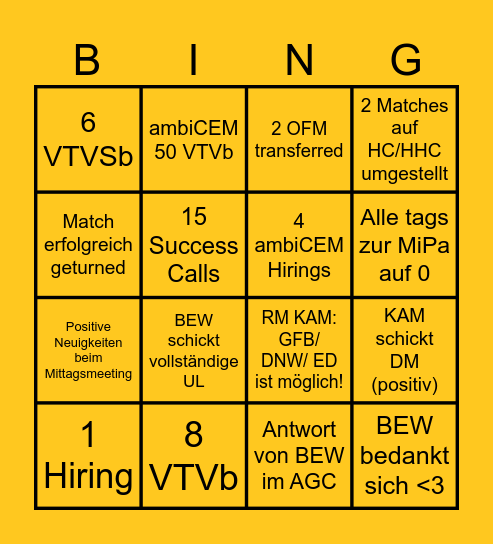 ✨ Positives Monatsstart-Bingo ✨ Bingo Card